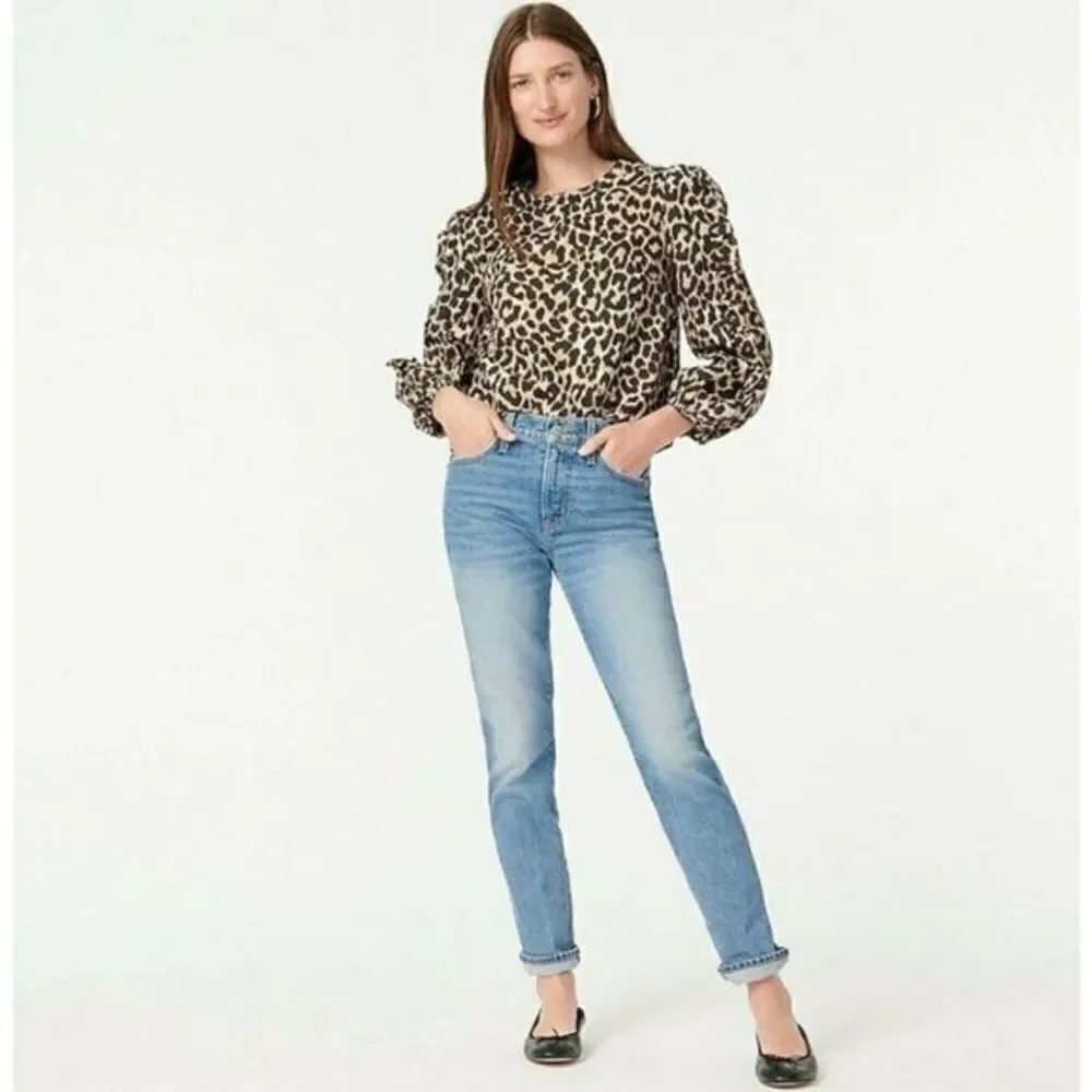 J. Crew crew leopard